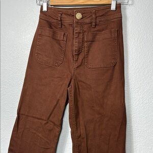 Every Dillards Brown High-Waisted‎ Pants